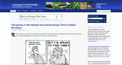 Desktop Screenshot of campaignforrealhealth.com